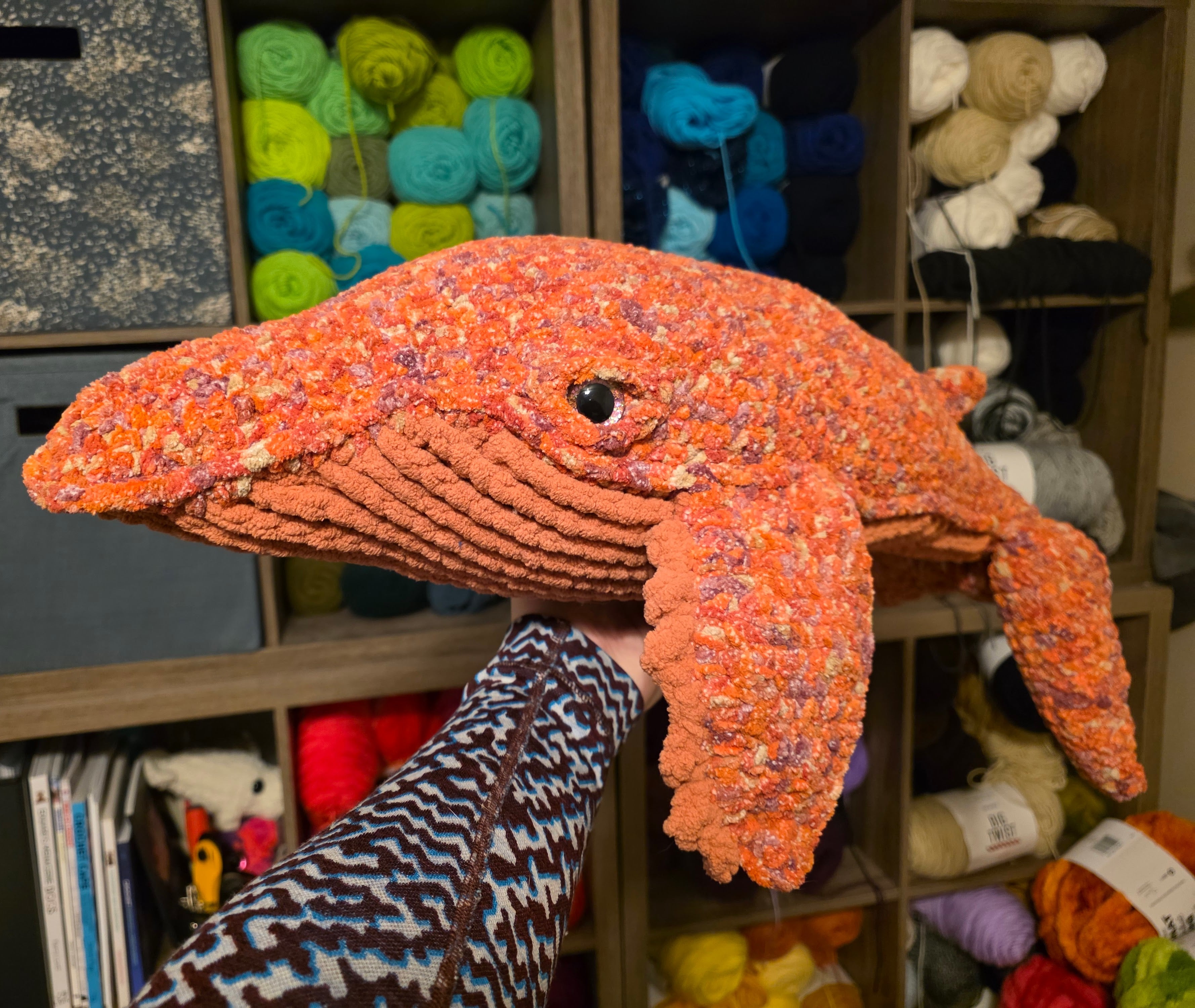 Giant Stuffed Crochet Humpback Whale